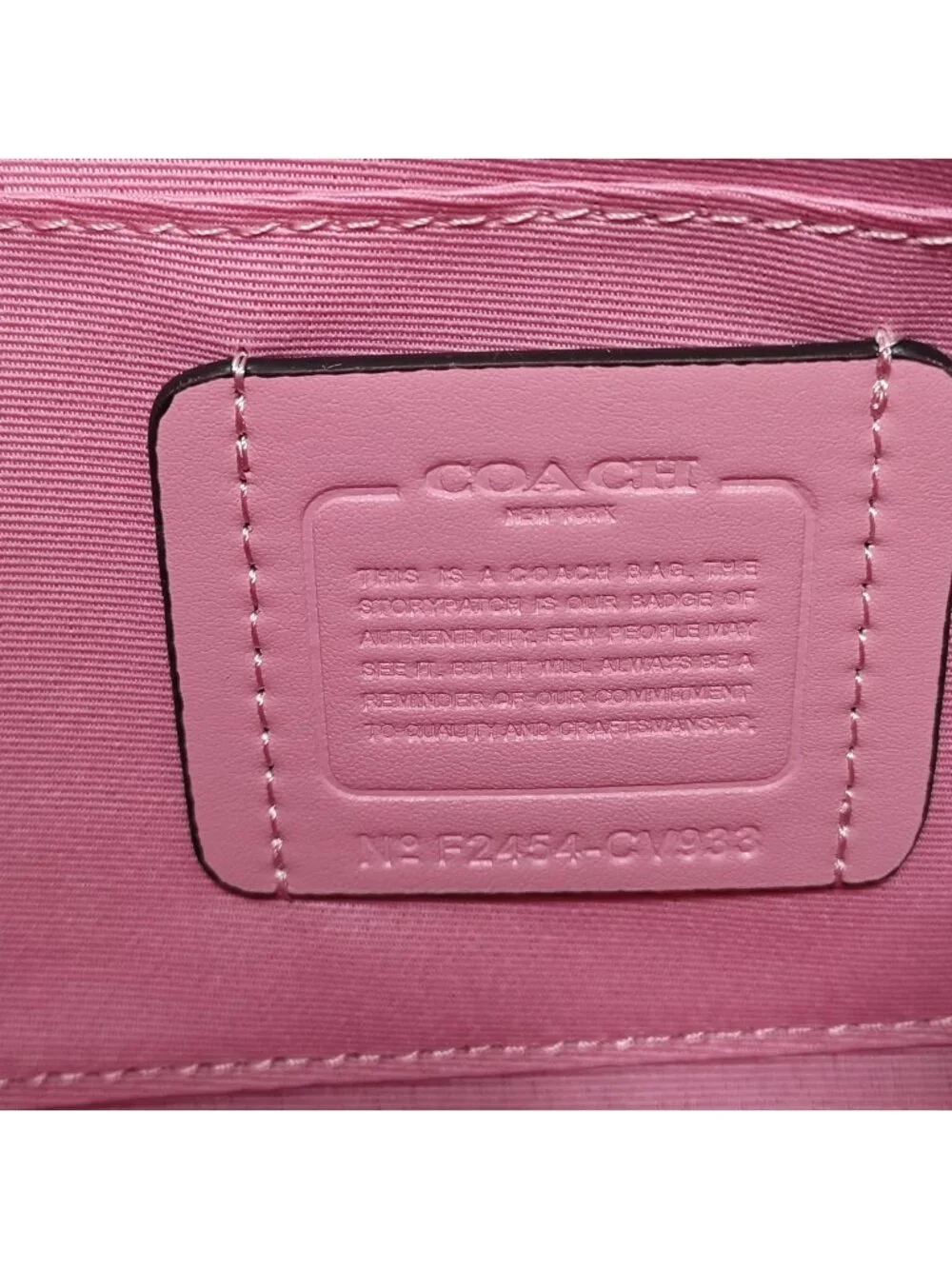 🥳🥳COACH Teri Shoulder Bag In Signature Canvas Pink nice - Picture 8 of 11